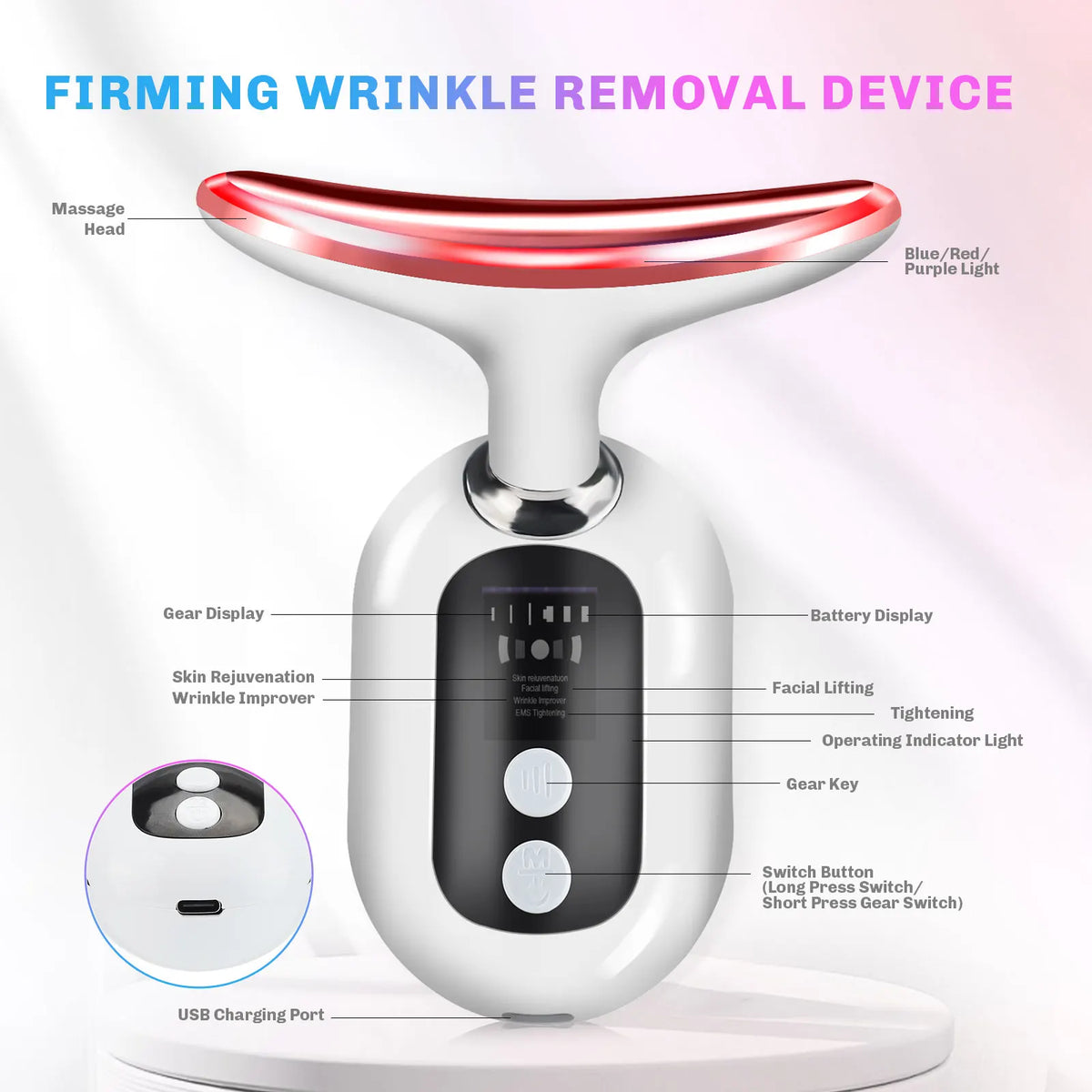 Appareil lifting visage et cou Selyora – vue 3
