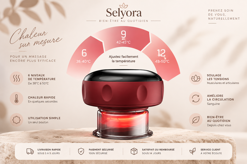 Appareil de massage ventouse chauffant Selyora – vue 2