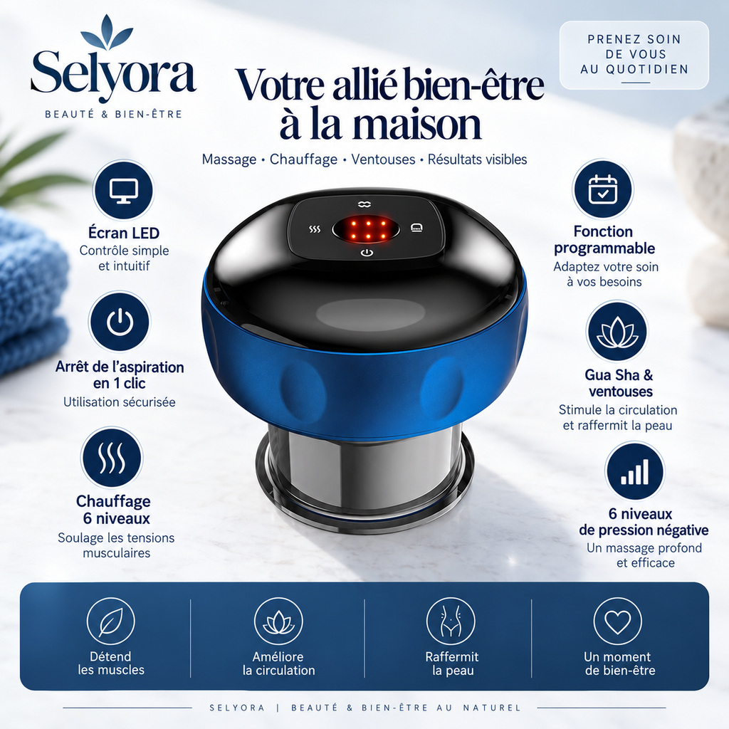 Appareil de massage ventouse chauffant Selyora – vue 7