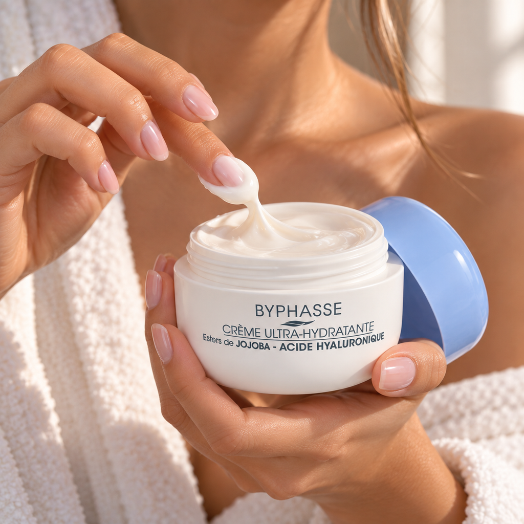 Crème ultra-hydratante BYPHASSE jojoba et acide hyaluronique – vue 3