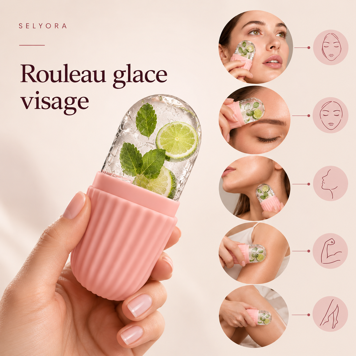 Kit glace et gua sha Selyora – vue 2