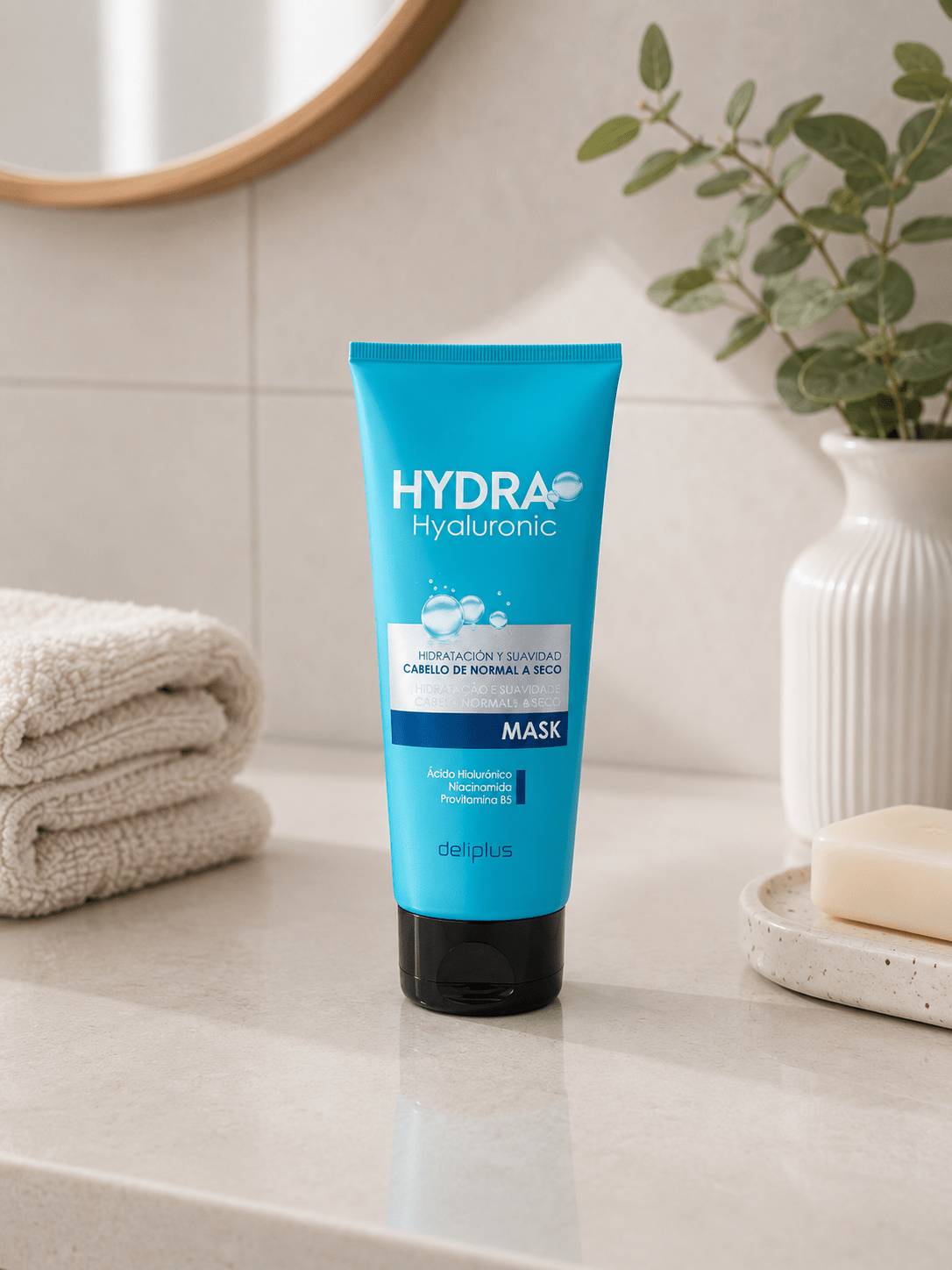 Masque capillaire hydratant Deliplus à l'acide hyaluronique – vue 2
